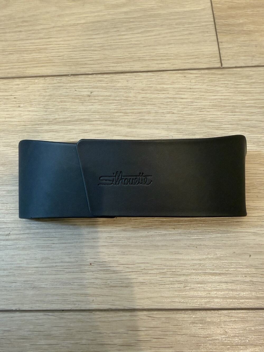 Silhouette Gunmetal Eyeglasses Sunglasses Hard Case w/ Magnetic Flap Closure